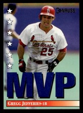 Gregg Jefferies 1994 Donruss  Card #12 St. Louis Cardinals