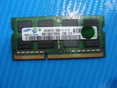HP m6-1045dx Samsung 4GB 2Rx8 PC3-12800S SO-DIMM Memory RAM M471B5273DH0-CK0 - Image 1 of 2