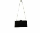 Judith Lieber Black Evening Bag with Silver Toned Chain - Free Shipping USA