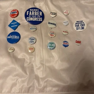 Posten 18 Vintage Kampagne politische Knöpfe Pinbacks Senator Kongress - Bild 1 von 6