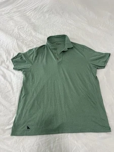 Untuckit Polo Shirt Men's Large Green Knit Stretch Short Sleeve 143 - Picture 1 of 5