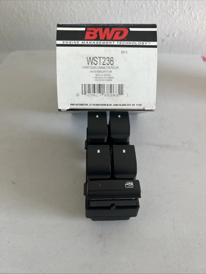 Interruptor ventana puerta-4 puertas delantero izquierdo BWD WST236 Chevy y GM Foto 1 de 4