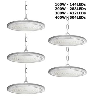 100W-400W UFO LED hall lighting industrial lamp high bay hall spotlight IP65 - Image 1 of 4