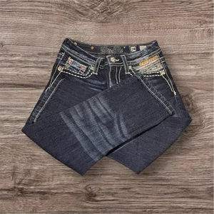 Miss Me Girl’s Capris Dark Blue Size 14 - Picture 1 of 3