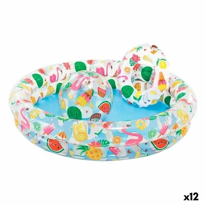 Aufblasbares Planschbecken für Kinder Intex Tropical Ringe 150 l 122 x 25 cm  - Bild 1 von 4