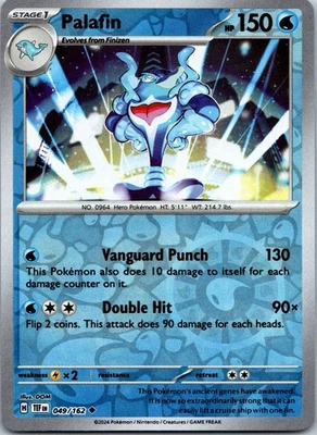 Palafin Reverse Holo Uncommon SV05: Temporal Forces 049/162 NM - Image 1 of 2