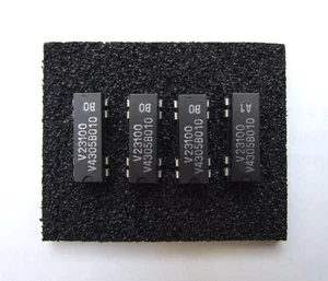 4 Stück V23100-V4305-B010 Reed-Relais 5V mit Diode 2 x Schließer  2 form A (NO) - Bild 1 von 5
