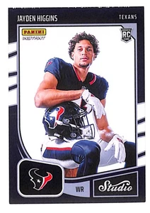 Jayden Higgins 2025 Panini Instant NFL Studio Rookies #14 - Menge - Bild 1 von 2