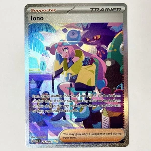 Pokémon Iono Trainer Holo Card 237/091 Paldean Fates NM NEAR MINT - Picture 1 of 2