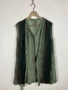 Transit Par Such Long Blouse Top Sleeveless Womens Green Sz 4 - Picture 1 of 18