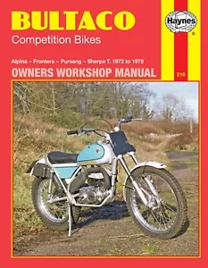 Haynes Manual 0219 for Bultaco Alpina, Frontera, Pursang, Sherpa T (1972-1975) - Picture 1 of 2