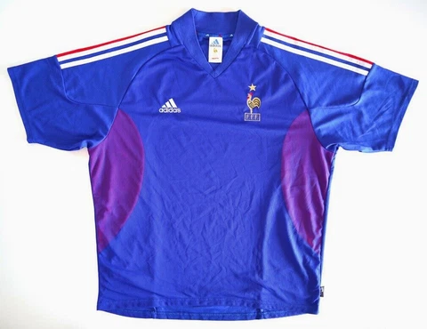 FRANCE 2002/03 Adidas Home Football Shirt XL Mens Vintage Soccer Jersey Cover