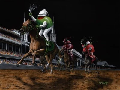 Michael Godard "Doble Diario" Edición Limitada Firmado Numerado Lienzo Arte Caballo Foto 1 de 4