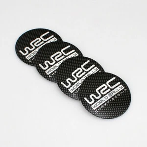 56mm WRC World Rally Auto Car Wheel Center Hub Caps Badge Emblems Decal Sticker - Picture 1 of 6