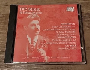 Fritz Kreisler His Unforgettable Records Iron Needle CD 1996 Italy - Picture 1 of 2