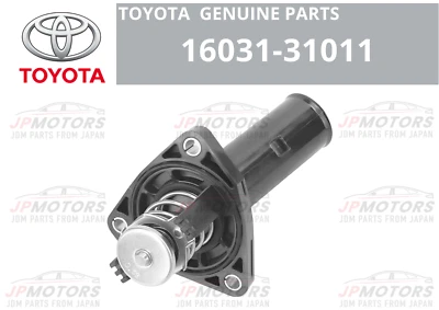 TOYOTA GENUINE OEM 4RUNNER FJ CRUISER ENGINE COOLANT THERMOSTAT WITH HOUSING - Image 1 of 4