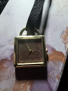 Joy & Iman Clip-On Pendant Watch with Genuine Leather Case - Picture 1 of 1