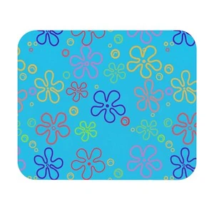 Blue Sponge Mouse Pad Office Small Bob Rectangle Desk Computer Accessory - Picture 1 of 5