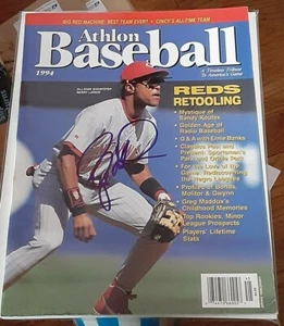 Barry Larkin Cincinnati Reds SIGNED AUTOGRAPHED 1994 Athlon Baseball Magazine - Picture 1 of 1