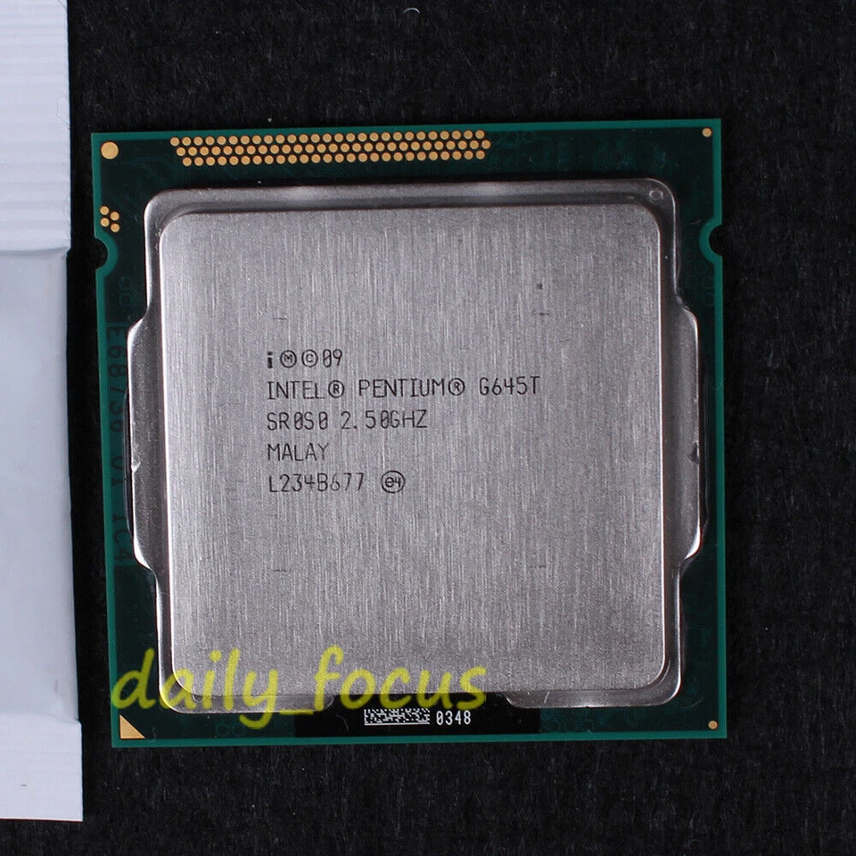 Intel Pentium Dual-Core G645T SR0S0 2.5 GHz CM8062301263701 CPU LGA 1155 5 GT/s - Image 1 of 2