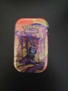 Pokemon Shrouded Fable Munkidori Mini Tin TCG Scarlet Violet Booster Pack Sealed - Picture 1 of 4