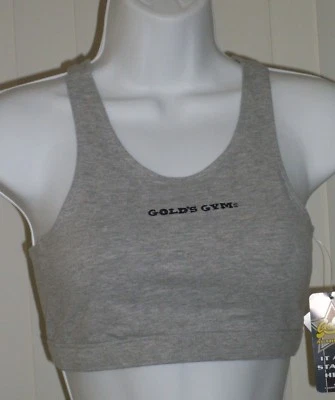 Sujetador deportivo gris dorado para mujer gimnasio gimnasio-dri pequeño Foto 1 de 2