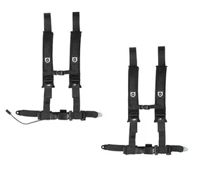 Pro Armor Harness Pair 4 Point 2" Black Automotive Latch Polaris Ranger RZR XP S - Picture 1 of 1