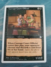 Corrupt Court Official - Portal Three Kingdoms (P3K) - English - NM - MTG #R#