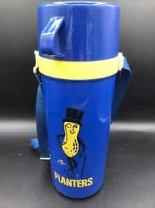 Vintage Planters Aladdin Brand 1 Liter Insulated Bottle. Blue- Made In USA - Picture 1 of 7