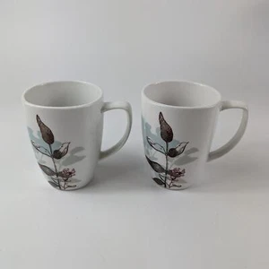 2 Corelle Twilight Grove Coffee Mugs Replacement 12 oz Porcelain Coordinates Cup - Picture 1 of 8