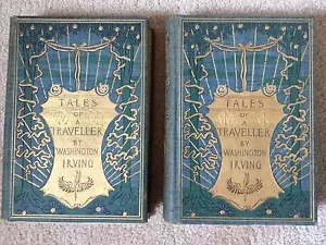 TALES OF A TRAVELLER, WASHINGTON IRVING, 1895. TWO VOLS, Buckthorne Edition - Picture 1 of 11