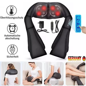 Shiatsu Massage Auto Elektrische Nackenmassagegerät mit Gürtel Wärmefunktion DHL - Bild 1 von 16