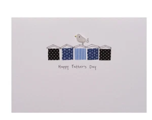 Happy Father's Day Sea Glass Card - Brand New - Love the Sea - Handmade - Picture 1 of 1