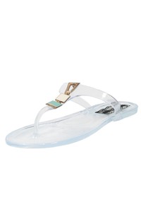 Sandals Flat Toe Post Jelly  Inca Detail Sandals