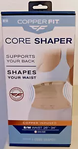 New COPPER FIT Core Shaper Women Charcoal S/M Waist 26"-34" - Picture 1 of 2