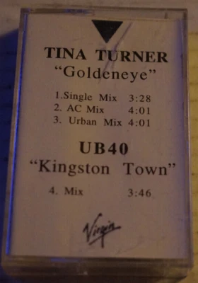 Tina Turner + UB40 Promo Cassette Goldeneye Remixes & Kingston Town Virgin Vg+ - Image 1 of 4