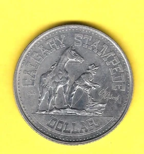 1978 CALGARY STAMPEDE RODEO TRADE DOLLAR - STETSON - COMMONWEALTH GAMES ! - Picture 1 of 2