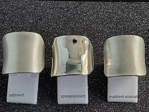 massiv Sterling Silber925 großer breiter Designerring konkav gewölbt 3 Varianten - Bild 1 von 18
