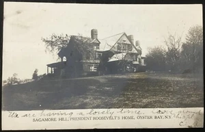 Postal original President Theodore Roosevelt Residence Sagamore Hill NY 1906 - Imagen 1 de 2