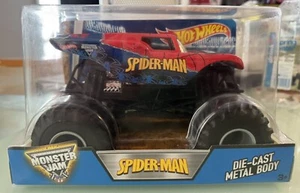 Monster Jam Spiderman 1:24 Hot wheels 2016 Truck - Picture 1 of 4