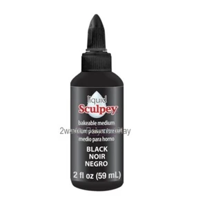 Sculpey® Liquid Bakeable Clay - Black - 2wards Polymer Clay & Crafts - Picture 1 of 1