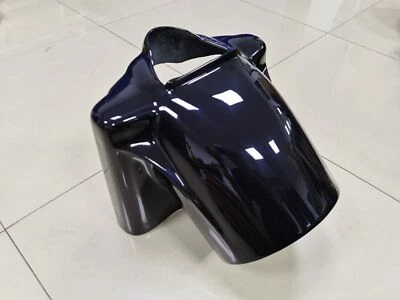 Black Extend Nacelle Headlight Cover For Harley Road King Custom FLHRS 1998-2013 Foto 1 de 4