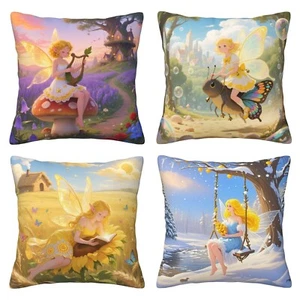 Juego de 4 fundas de almohada para sofá cama funda de cojín regalo decoración de ensueño - Imagen 1 de 15