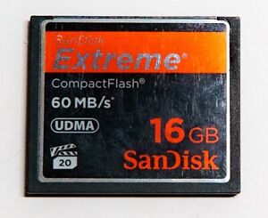 SanDisk EXTREME PRO Compact Flash Card 16 GB Camera CANON SONY NIKON
