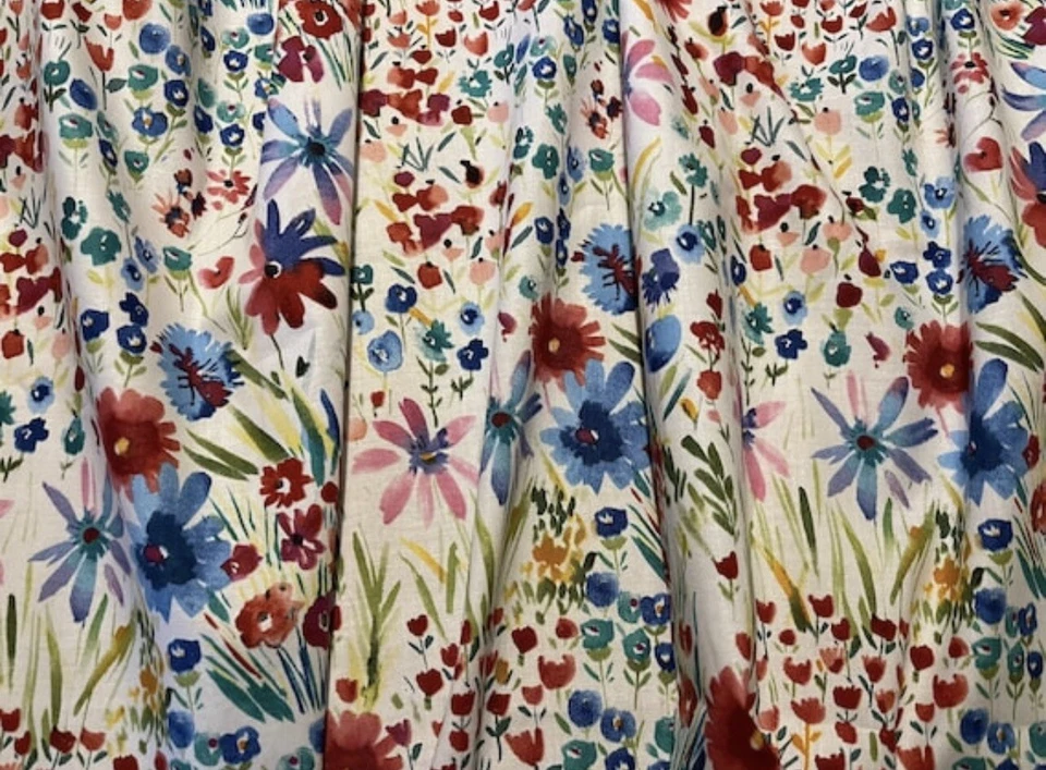 "Cenefa de verano, cenefa floral color agua cortina sin forro 40"" W x 14" L" Foto 1 de 1