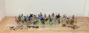  Lot Britains Deetail Knights Horses Combat Dragon Cowboy Vintage 60+ item WA2 - Picture 1 of 12