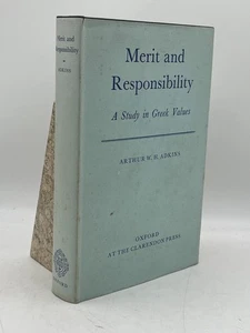 Merit and Responsibility Arthur W.H. Adkins HC Oxford Clarendon Press Greek - Picture 1 of 2