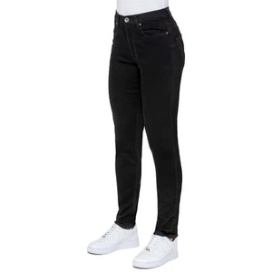 Enzo Mom Jeans Womens High Rise Stretch Denim Tapered Trousers - Picture 1 of 27