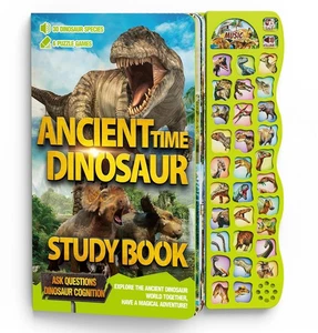 Dinosaur Toys for Kids 3-5 Dinosaur Book with Sounds 30 Species Names & Reali... - Bild 1 von 9
