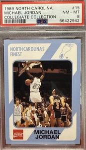 1989-90  Collection/Coca-Cola North Carolina's Finest - Michael Jordan PSA 9 💥 - Picture 1 of 3